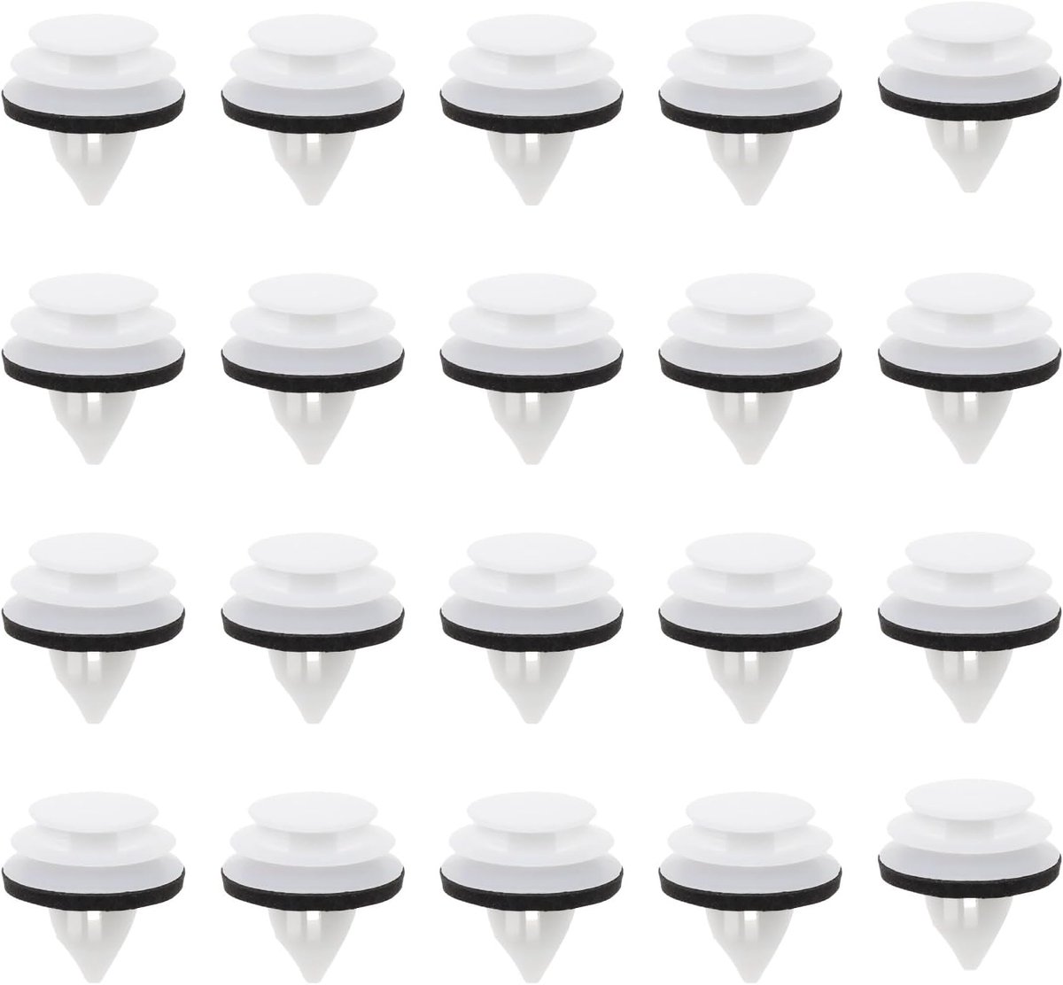 SnelShoppen - 30st Auto Deur Trim Paneel Clips GJ6A68AB1 GJ6R68ABX - Wit Kunststof Bevestiging voor Binnenbekleding - Perfect voor Mazda Deurpaneel