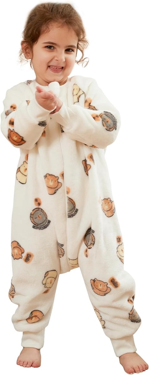 SnelShoppen - Babyslaapzak met Voeten 2,0 TOG - Ademend Materiaal - Liefdesvol Ontwerp - Geschikt voor Jongens en Meisjes - Wit - 130 cm - Ideaal voor