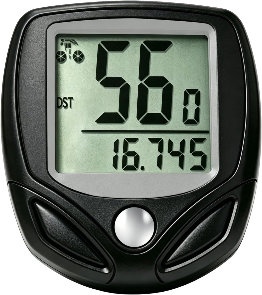 SnelShoppen - Draadloze Fietsteller met 19 Functies - Waterdichte Fietscomputer IP54 - LCD Display - Automatische Start/Stop - Fietsmeter voor Mountai
