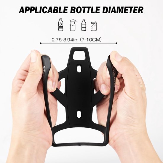 SnelShoppen - Fiets Bidonhouder met AirTag Compartiment, Duurzame Fiets Drinkhouder voor Alle Fietsen, Hoogwaardige PC Materiaal, Ideaal voor Fietsers — afbeelding 3