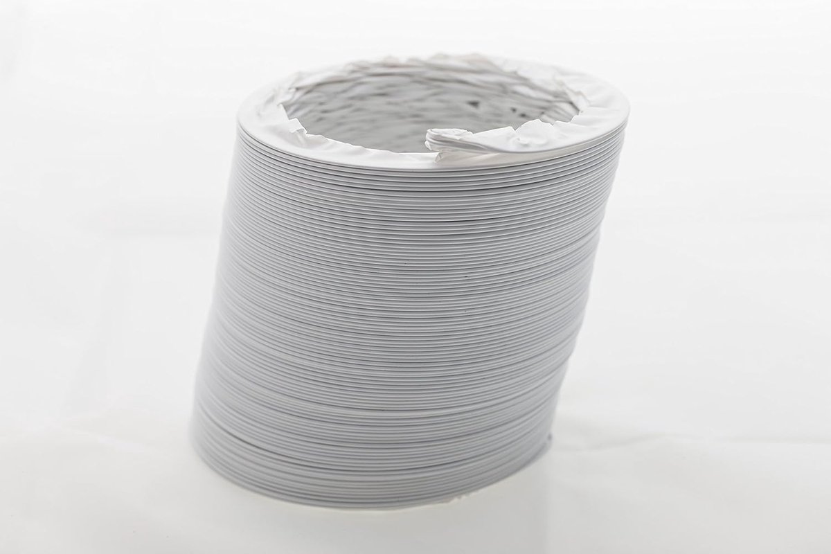 Thijox - Flexibele Afvoerslang 3m Ø 125/127mm PVC voor Airconditioning, Wasdroger en Afzuigkap - Robuust en Duurzaam