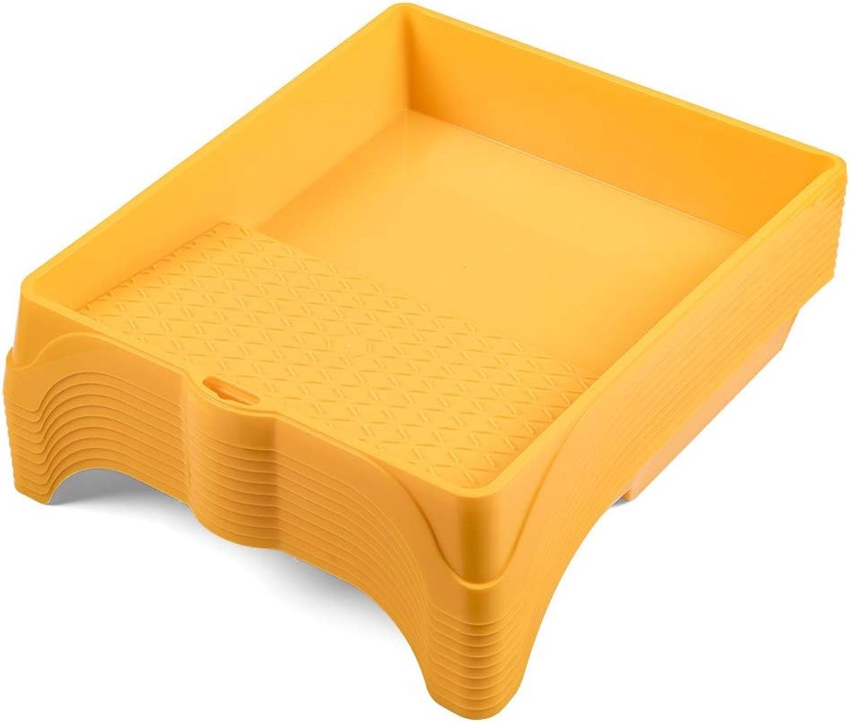 SnelShoppen - Set van 10 plastic verf trays 32x38 cm voor schilderen, renovatie & professioneel gebruik - Geschikt voor diverse verfsoorten - Grote ve