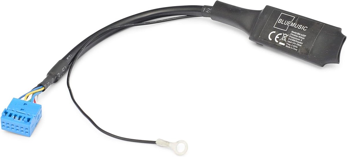 SnelShoppen - Bluetooth Audio Adapter 12pin Quadlock voor VW, Skoda, Audi RCD-210 RNS-310/315 - Draadloos Muziek Streamen naar Auto Radio