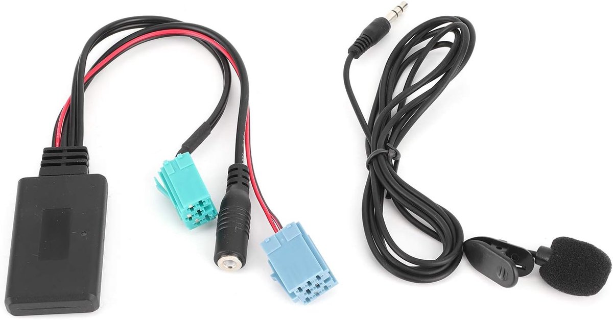 SnelShoppen - Car Audio Adapter 6Pin Bluetooth AUX-IN Kabel met Microfoon voor Clio, Espace, Megane - Perfecte Vervanging voor 2005-2011