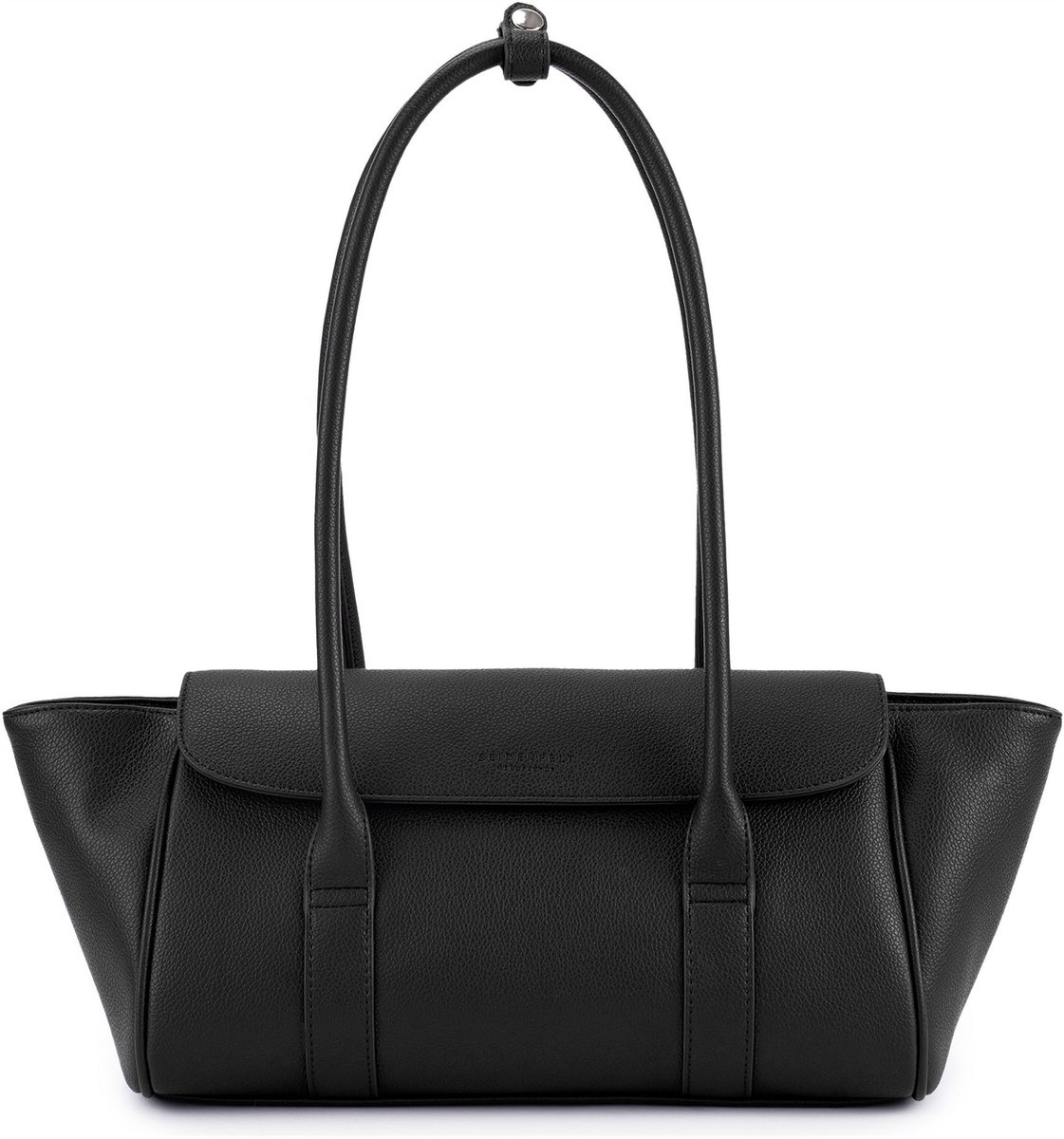 SEIDENFELT MANUFAKTUR schoudertas Nelma East-West Shoulder Bag Black zwart