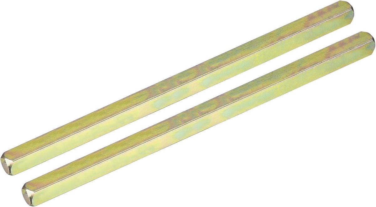 SnelShoppen - 2x Deurknop Spindel Vervanging - 160mm Lange Spindelstang - Gouden Deurknop Onderdelen - Duurzaam Ijzer - Geschikt voor Deuren