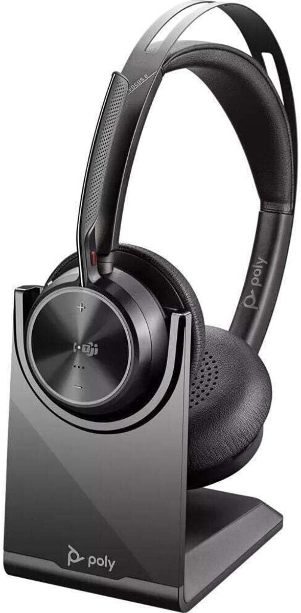 SnelShoppen - Draadloze & Bedrade Headset voor Kantoor/Callcenter - Bluetooth 5.1, USB Type-A, Zwart, Supraaural, Microfoon, Oplaadcase, Ideaal voor T