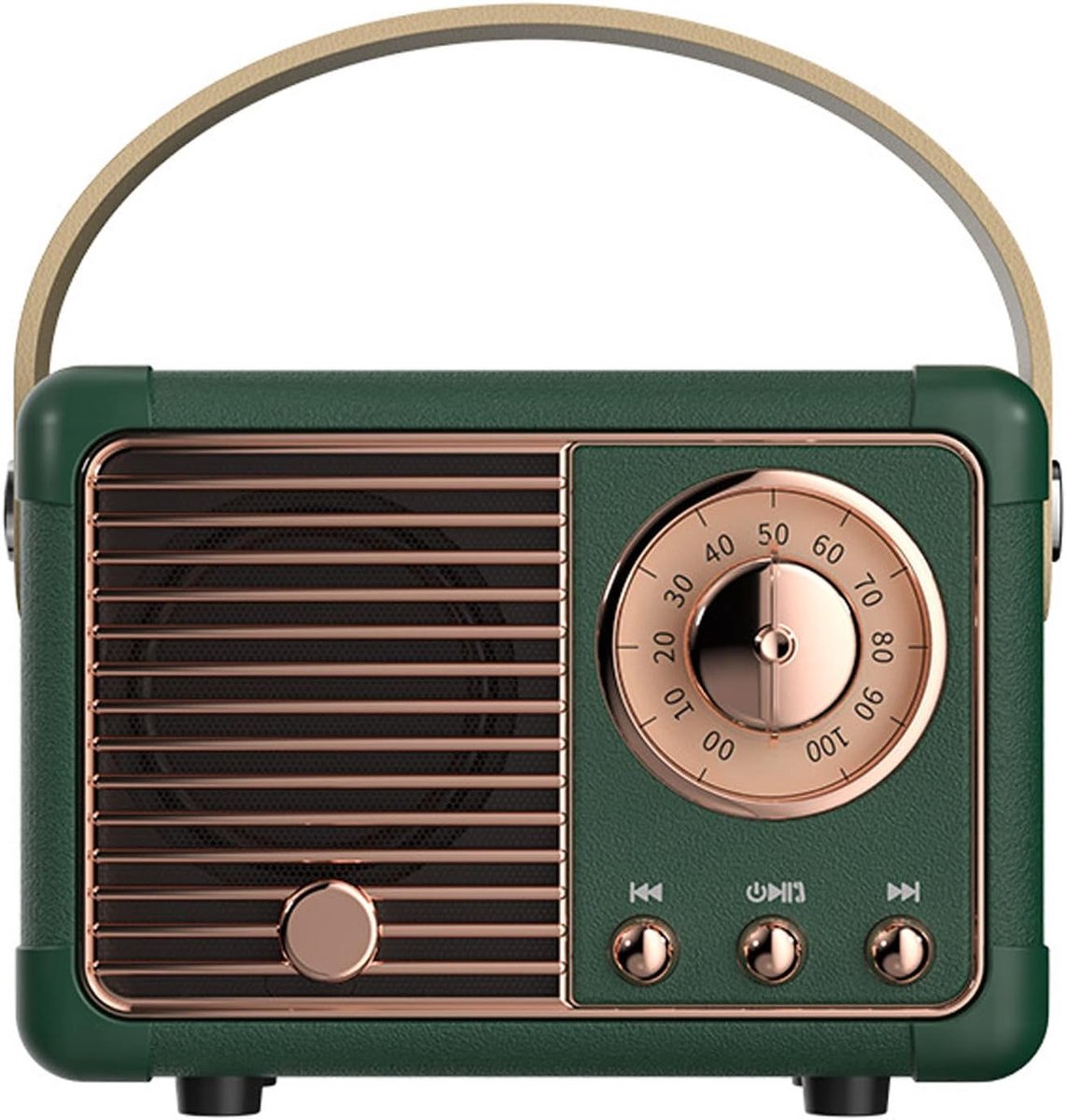 SnelShoppen - Retro Bluetooth-luidspreker, Vintage Luidspreker met HIFI Geluidskwaliteit, Draadloze Bluetooth 5.0 Verbinding, Ondersteunt TF-kaart en