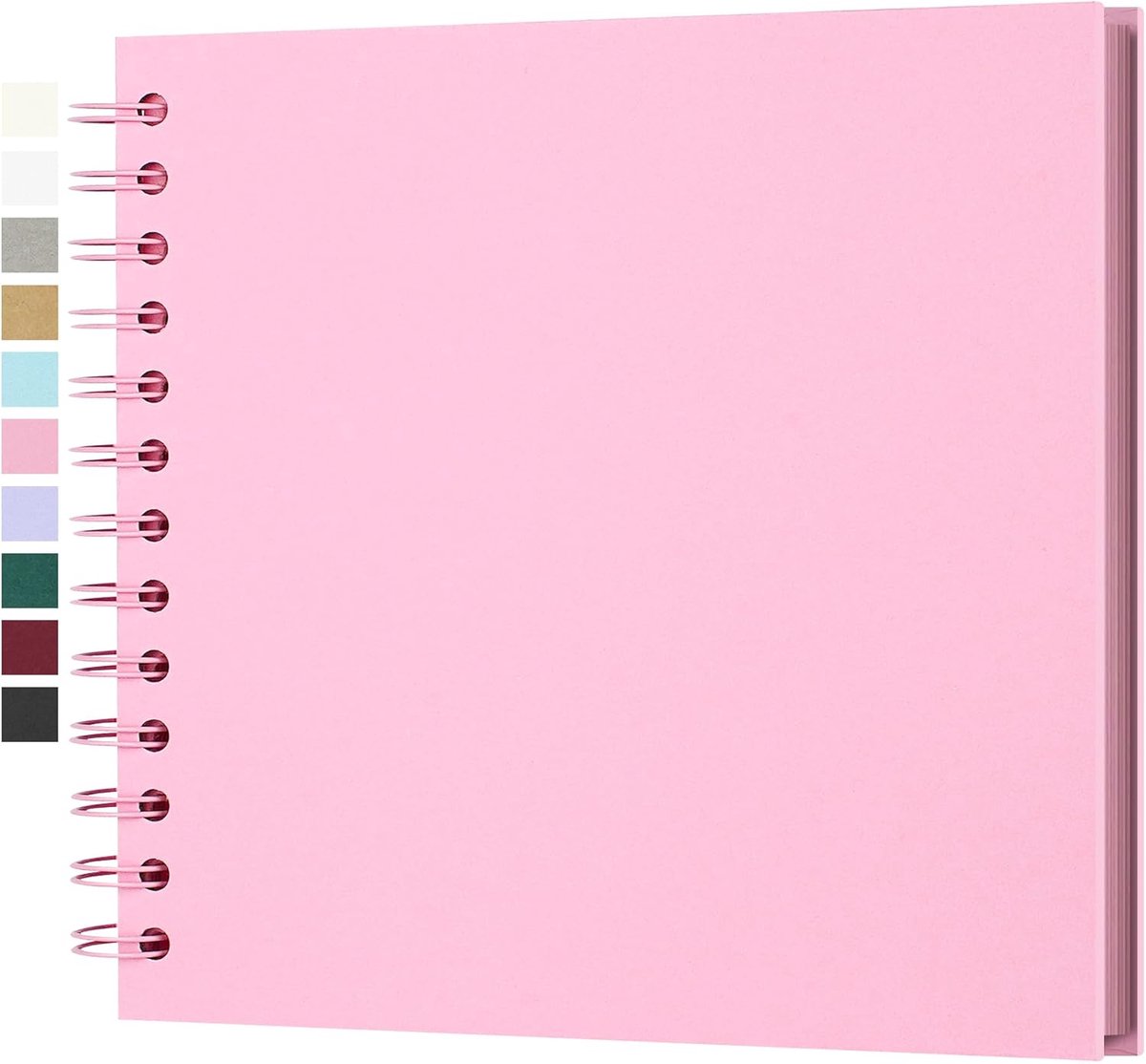 SnelShoppen - Handgemaakt Fotoalbum 18x18 cm met Stevige Kraftpapier Omslag, 20 Vellen (40 Pagina's), Ideaal voor Bruiloften, Familieherinneringen en