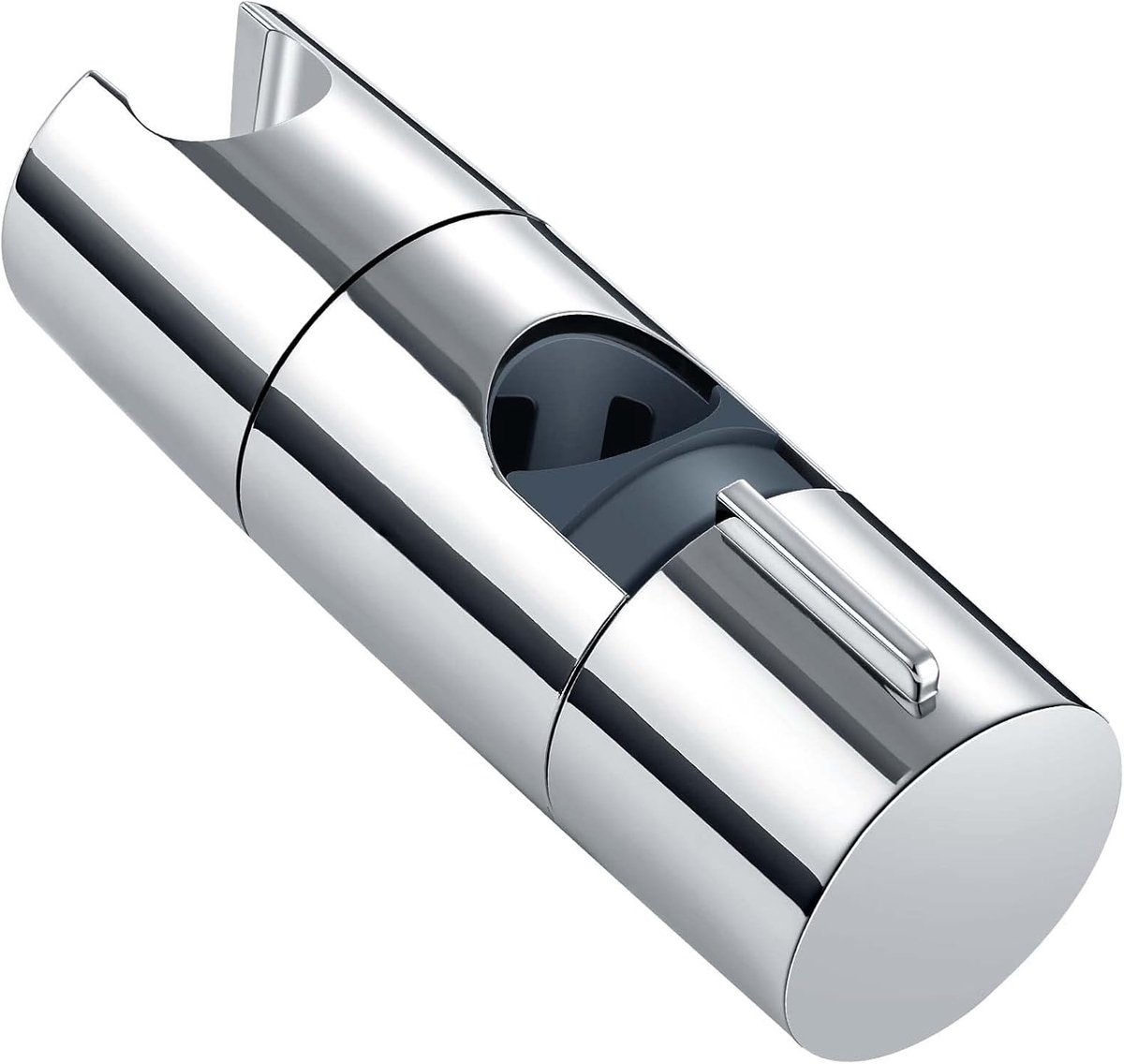 SnelShoppen - Universele Handdouche Houder 19-25mm Verstelbare Douchehouder, ABS Chroom, 45 Graden Draaiend, Douchekop Bevestiging, Badkameraccessoire