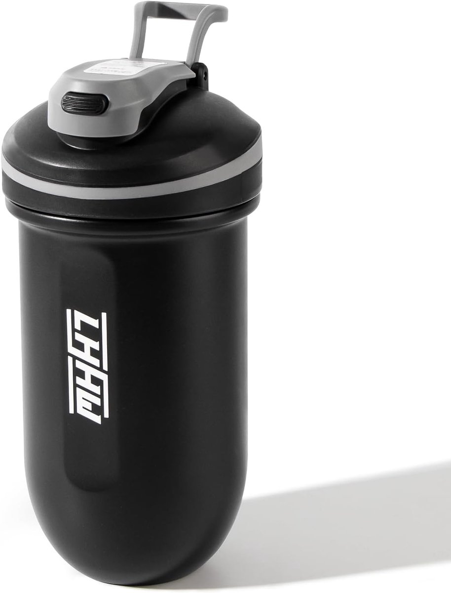 SnelShoppen - RVS Protein Shaker 500 ml - Levensmiddelen Veilig, Lekvrij, Houdt Koud, Innovatief Ontwerp Zonder Mengbal - Perfect voor Sport, Fitness
