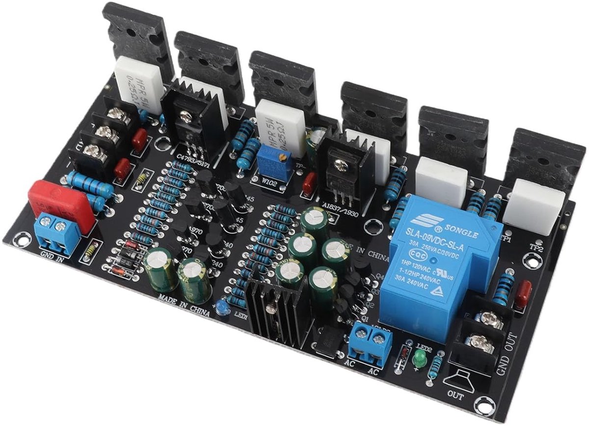 SnelShoppen - Mono Versterker 300 Watt DIY Class D, Power Audio Amplifier Board voor 15 Inch Luidsprekers, DC 20-90V AMP Module voor Auto Audio en Thu