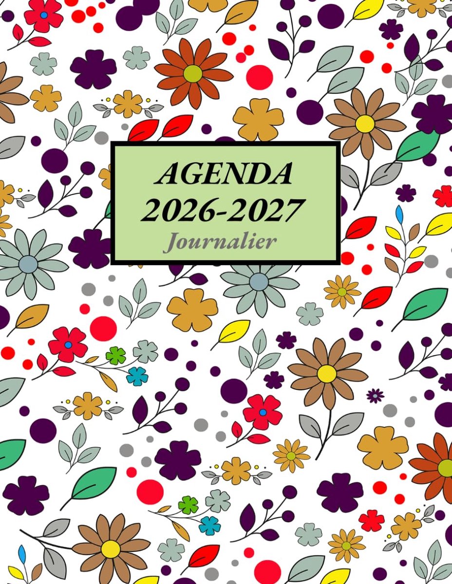 SnelShoppen - Agenda 2026 2027 Journalier | Planificateur met 1 Pagina per Dag en Uren | Groot A4 Formaat voor Efficiënt Plannen | Perfect voor Werk,