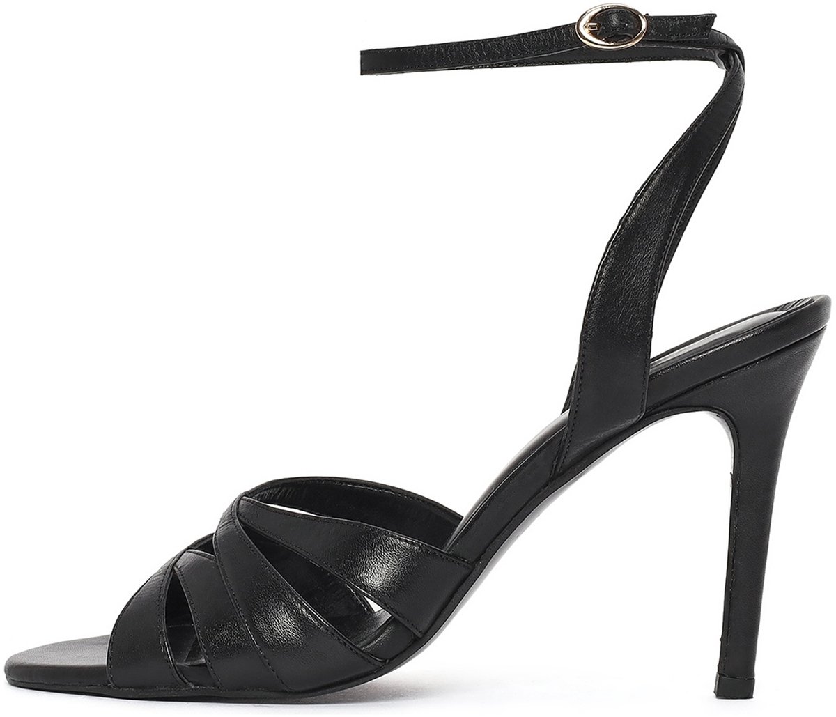 DERIMOD Sandalen Met Hoge Hak Leren High Heel Sandalen
