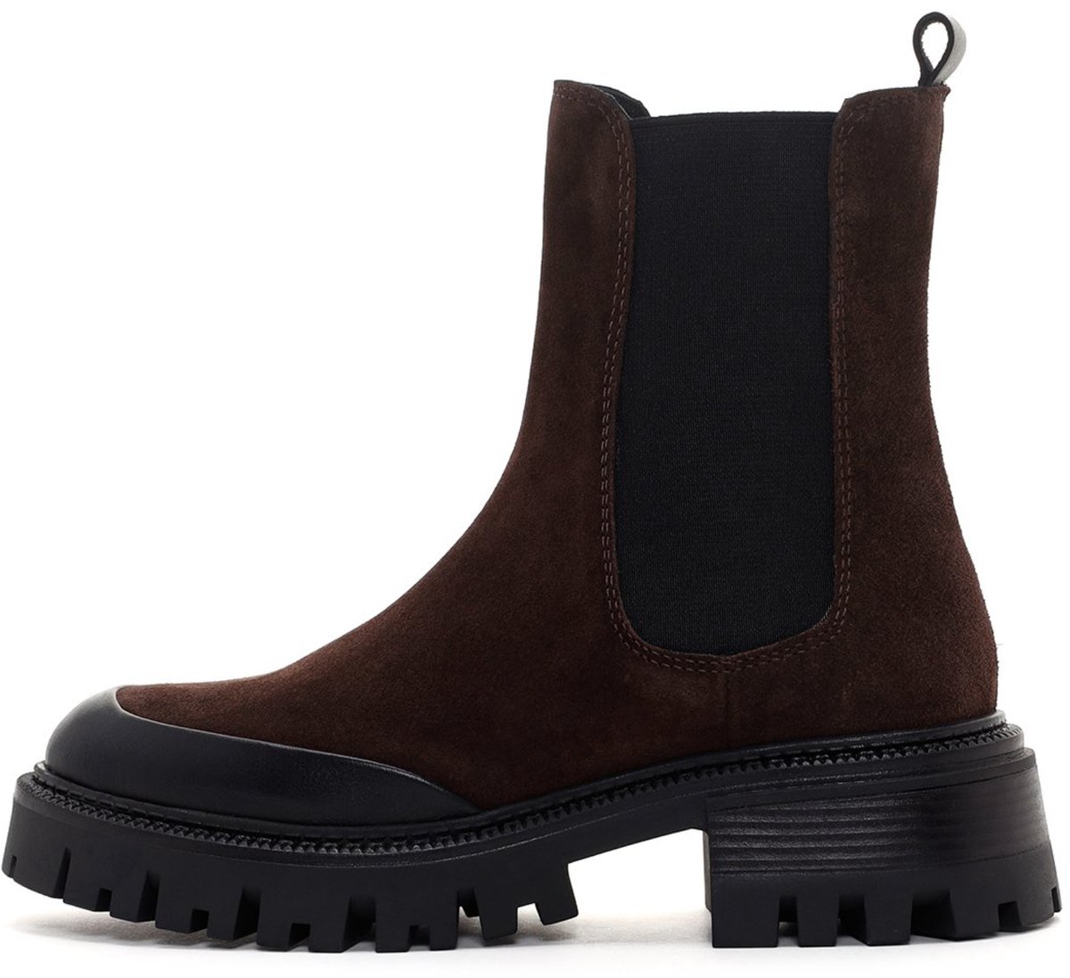DERIMOD Chelsea Boots Suede Leather Chelsea Boots