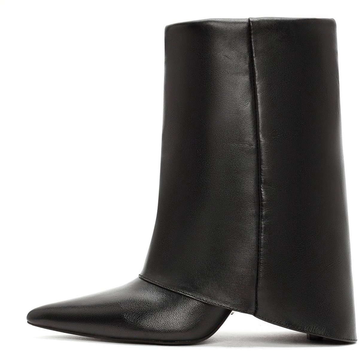DERIMOD Heeled Ankle Boots Leather Heeled Ankle Boots