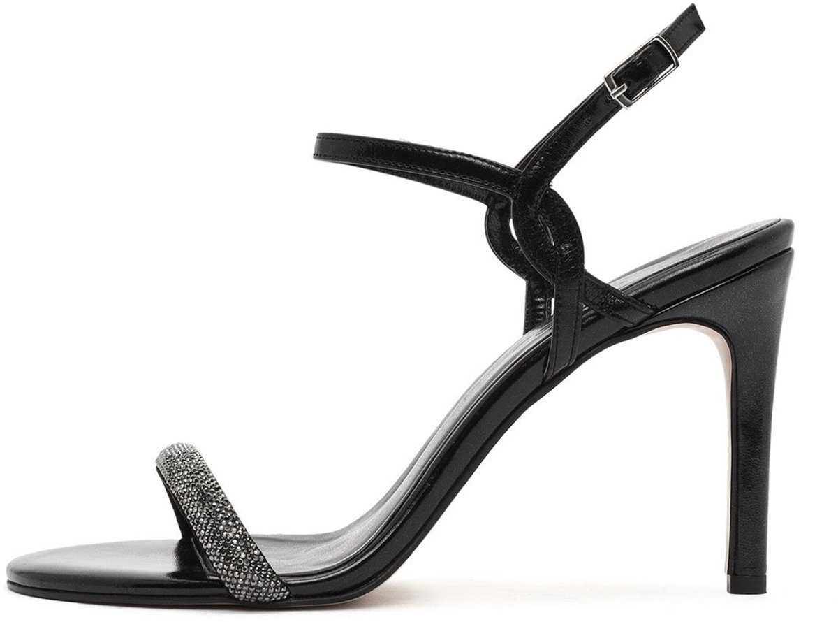 DERIMOD High Heeled Sandals Imitation Leather High Heeled Sandals