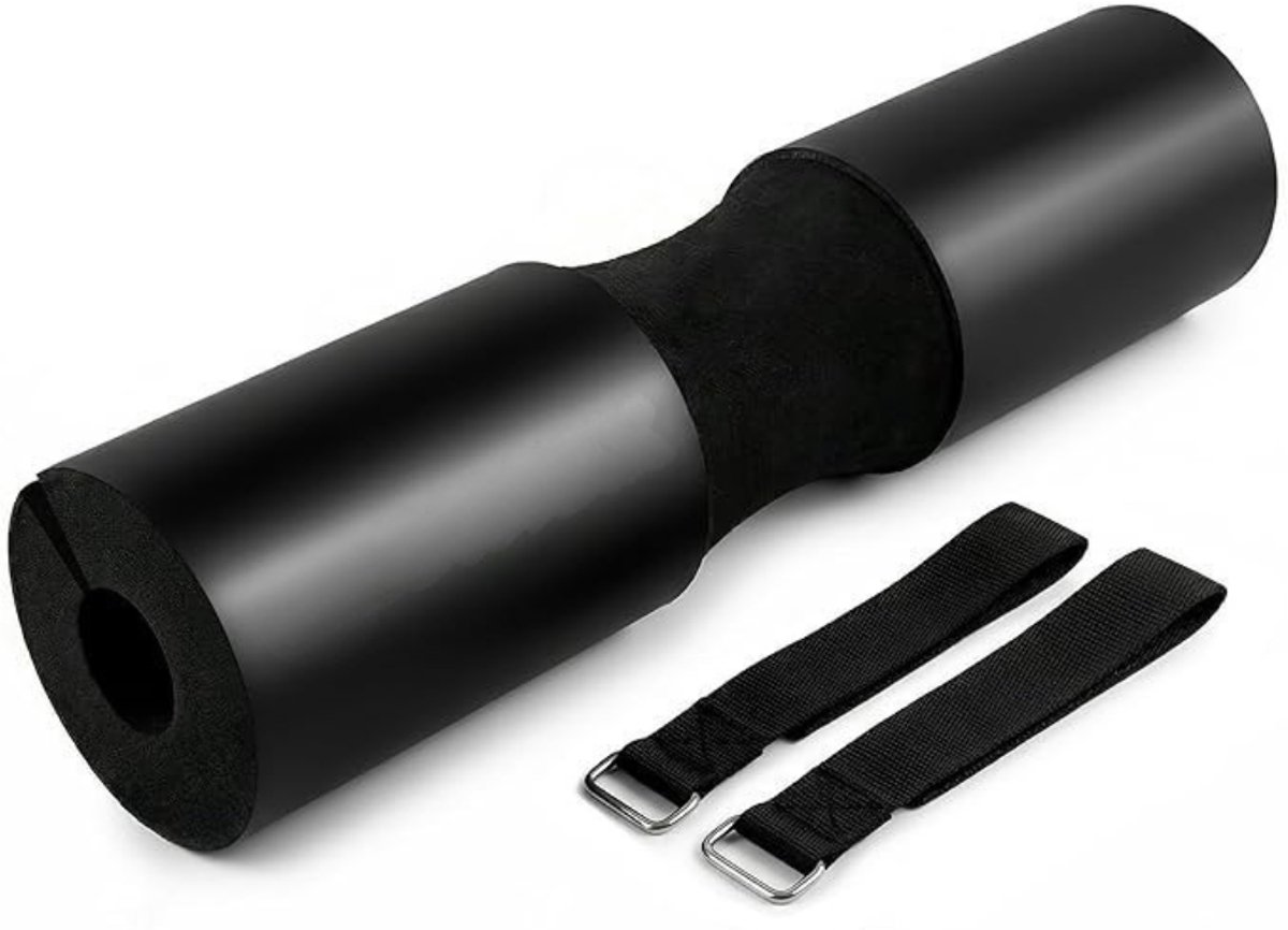 Verte Barbell Pad - Extra Dikke Schuimvulling voor Ondersteuning van Nek en Schouders - Stevige Fitnesshoes voor in de Sportschool - Geschikt voor Hip Thrusts Bij Vrouwen - Gewichtheffen en Zware Squats - Zwart