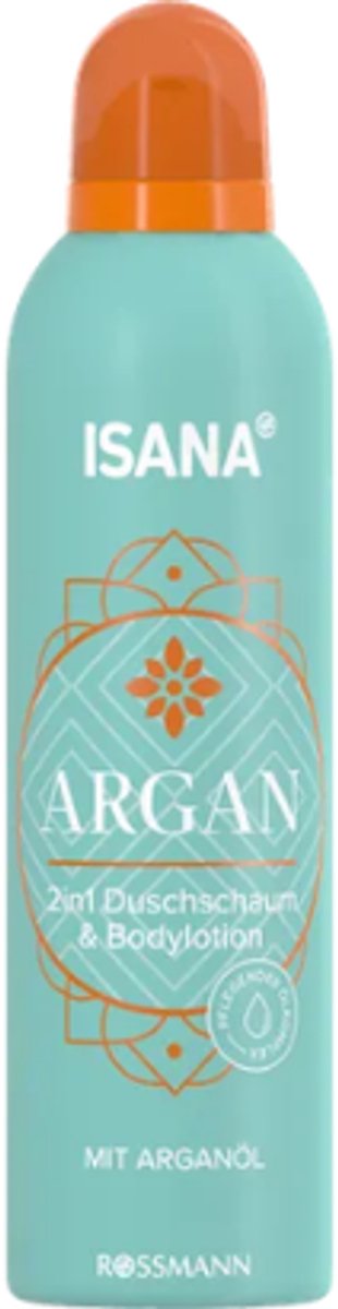 2in1 Doucheschuim & Bodylotion Argan - Isana | 1x 200ml - Met Arganolie | Limited Edition 2026