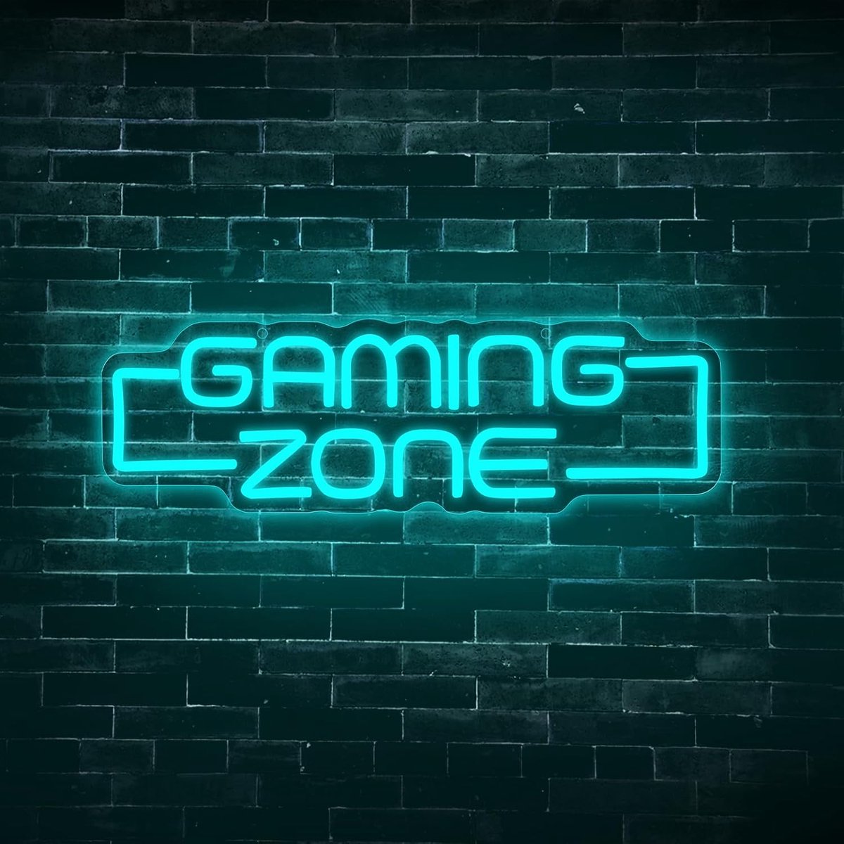 SnelShoppen - Neon Light Sign Gamer LED Neon Lamp USB Gaming Zone Wanddecoratie voor Jongens, Speelkamer, Bar, Kinderkamer, Spelletjesruimte, Energiez