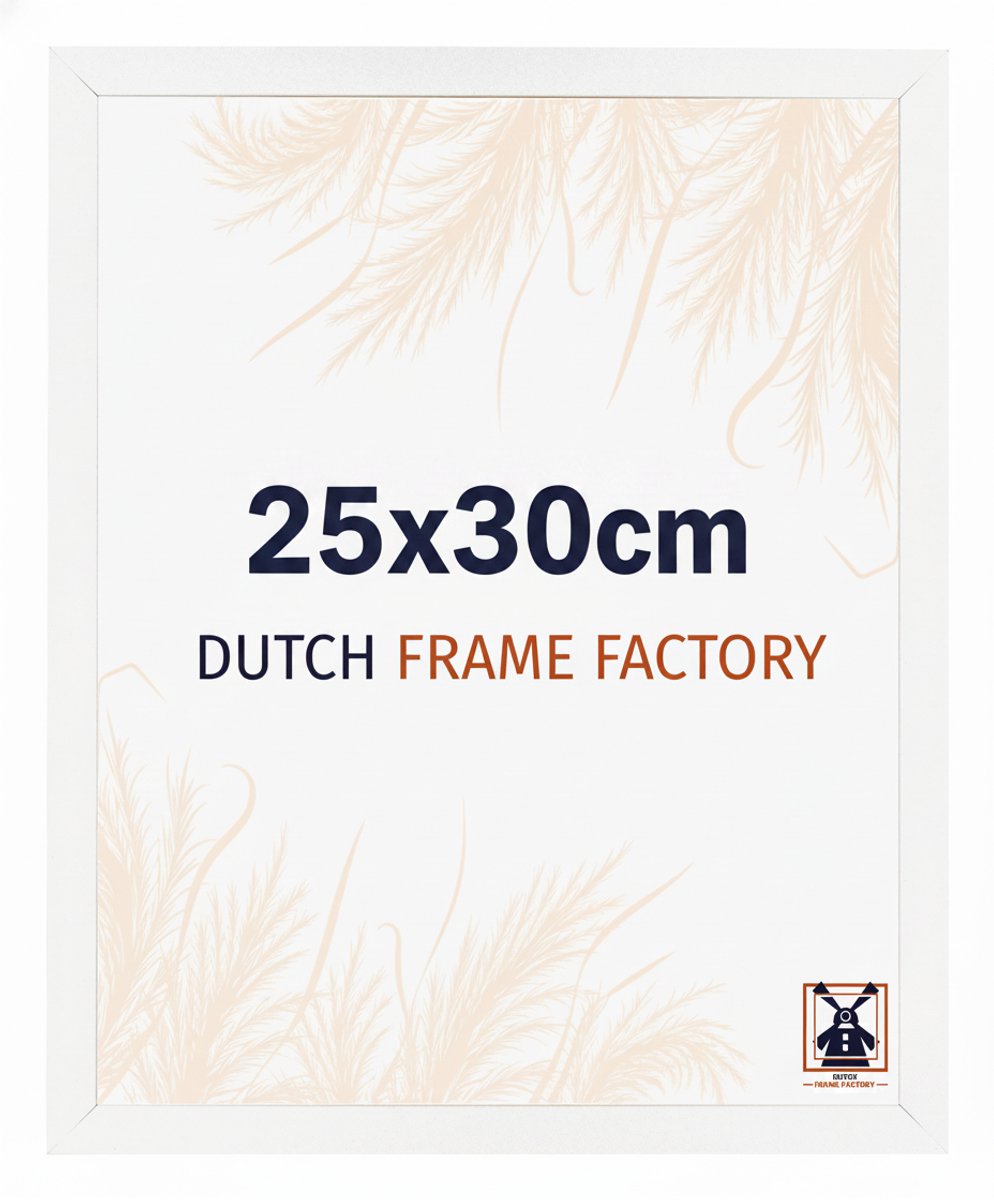 Fotolijst 25x30 cm - MDF - Wit Hoogglans - Benno