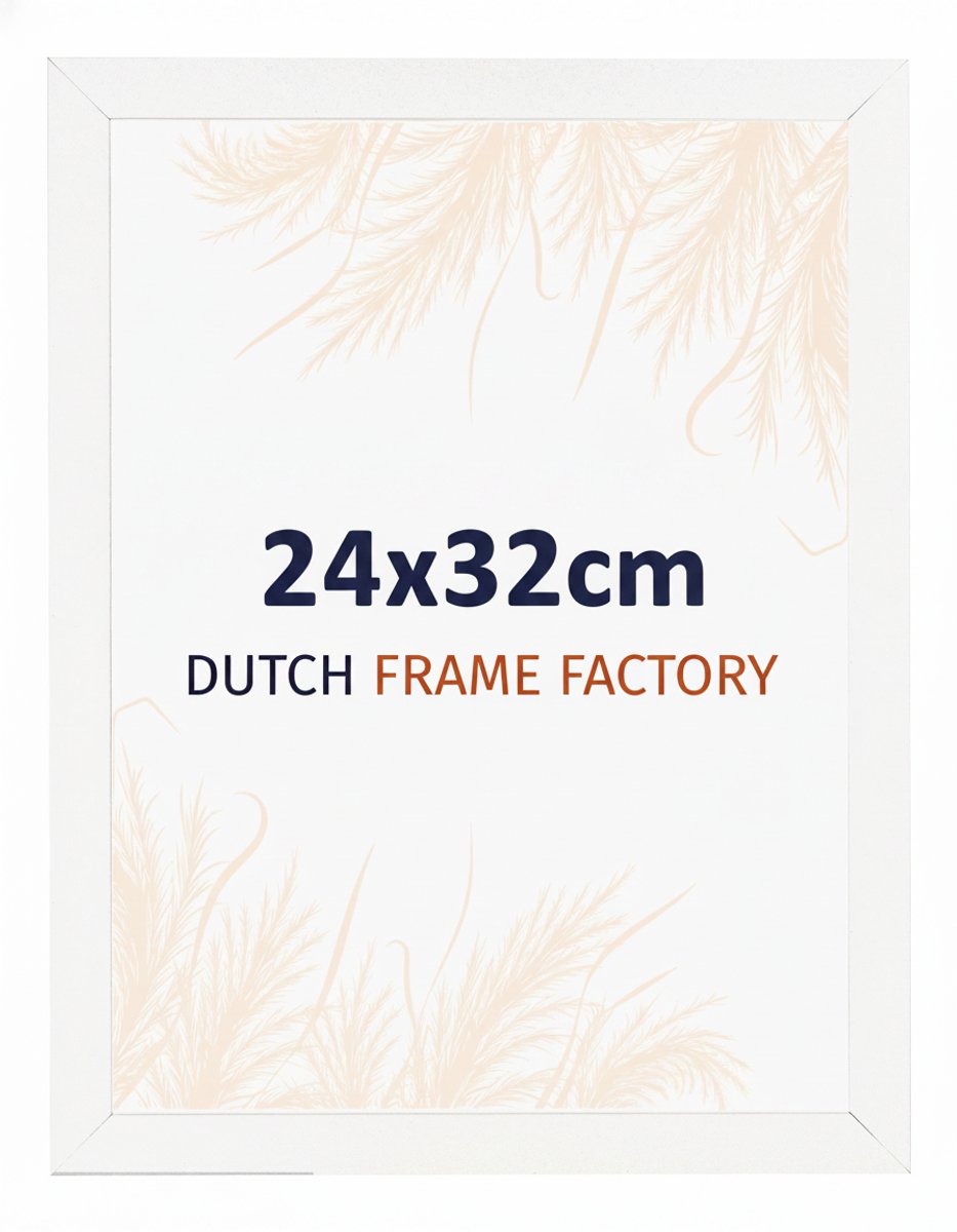 Fotolijst 24x32 cm - MDF - Wit Hoogglans - Benno