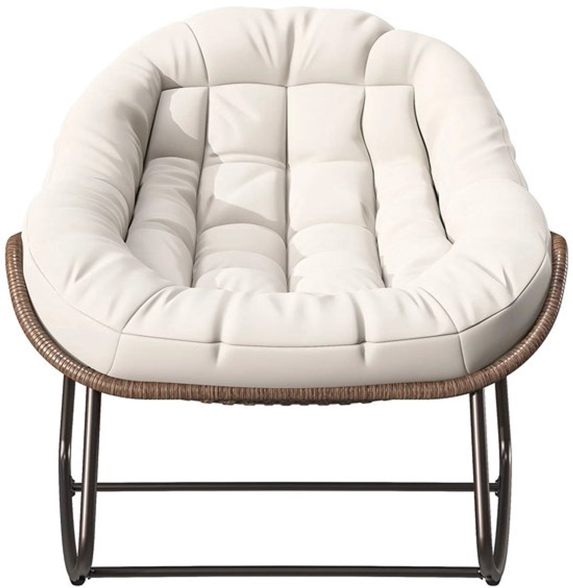 Schommelstoel – Relaxstoel – Fauteuil – Loungestoel – Schommelbank – Kunstrotan – Gepoeder