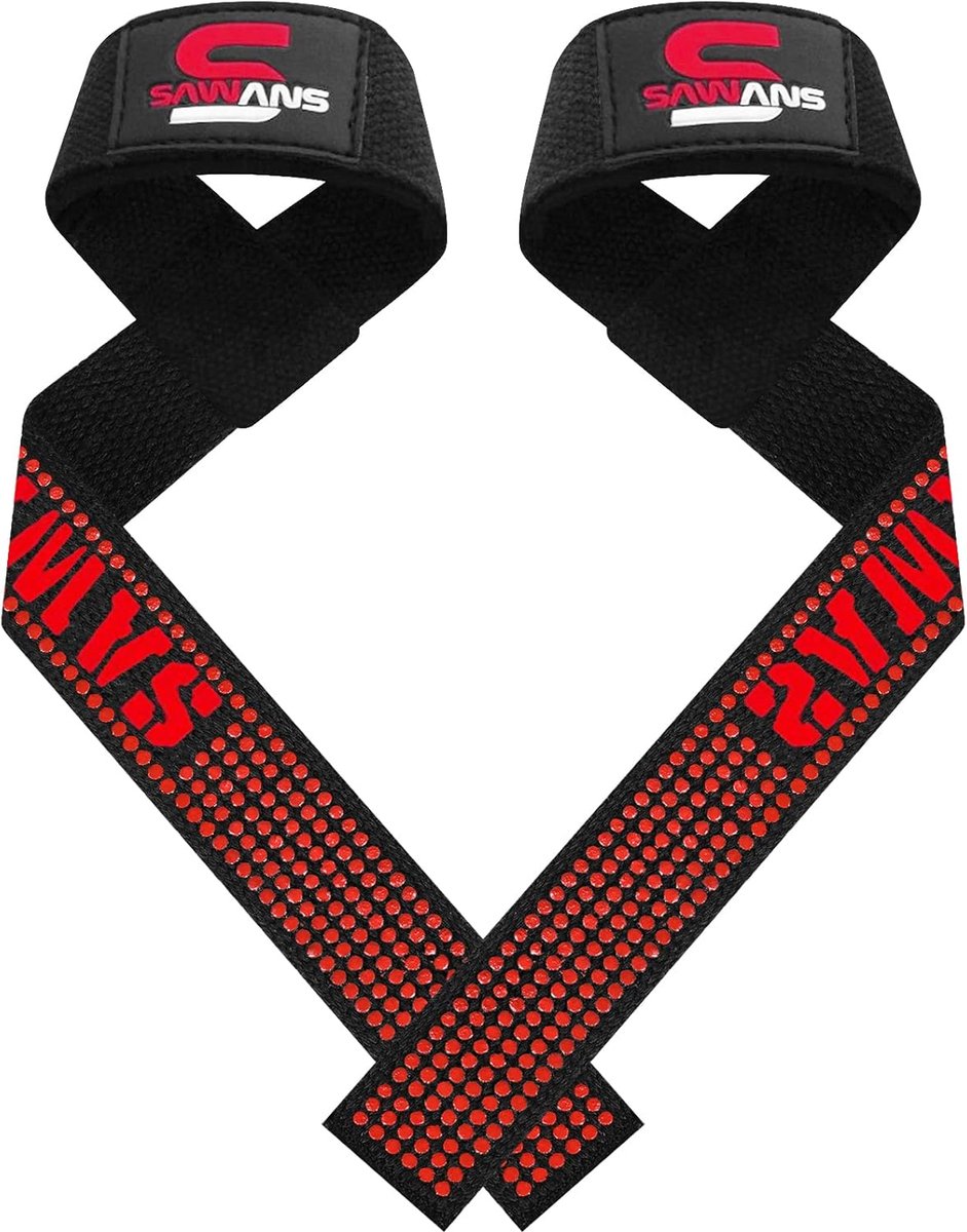 SnelShoppen - Gewichtheffen Straps Neopreen Gevoerde Polsbanden Bodybuilding Krachttraining Deadlifting Ondersteuning Gym Grip Lifts
