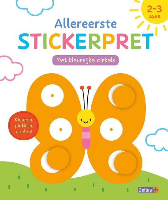 Allereerste stickerpret met kleurrijke cirkels (2-3 j.) - cover