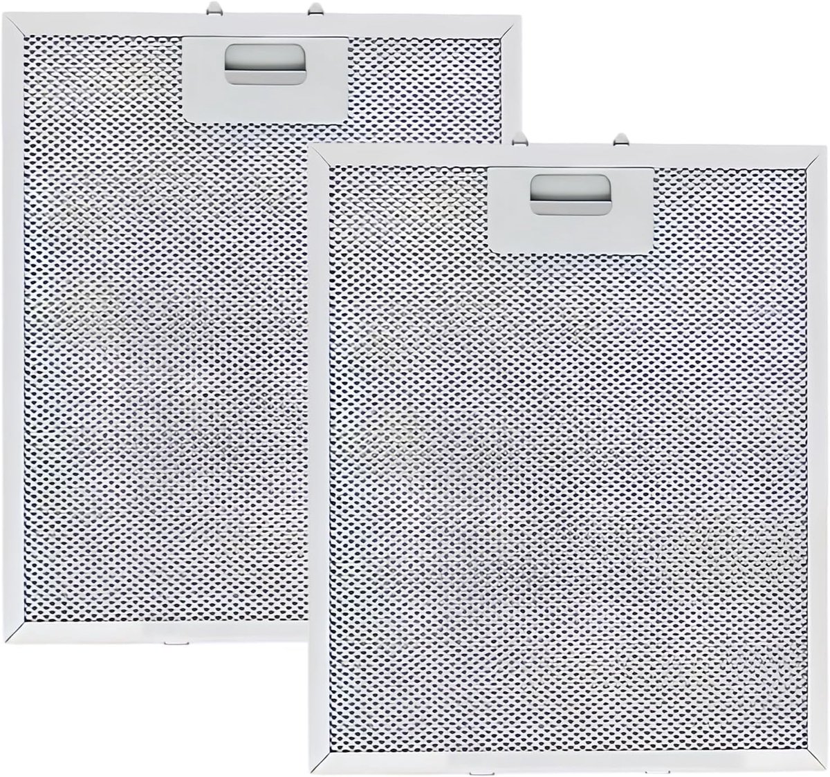 SnelShoppen - 2 Stuks Metalen Vetfilters voor Afzuigkap - 5 Lagen Aluminium Afzuigkapfilter 260 x 320 x 9 mm - Duurzaam en Effectief - Zilver voor Keu