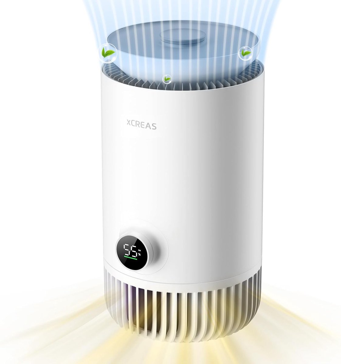 SnelShoppen - Luchtreiniger en Luchtbevochtiger 2-in-1 met HEPA-filter, 3L Tank, Slimme Technologie voor Slaapkamer, Kantoor, en Thuisgebruik