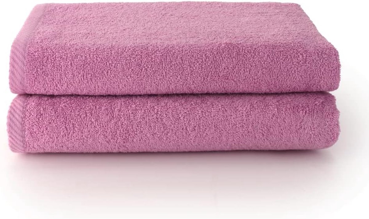 SnelShoppen - Set van 2 Badhanddoeken - 70 x 140 cm - 100% Katoen - 500 g/m² - Sneldrogend en Absorberend - Verkrijgbaar in 14 Kleuren - Perfect voor