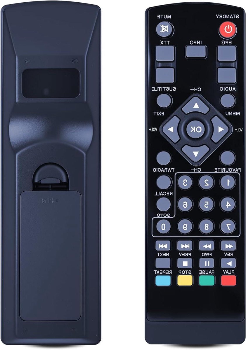 Vervangende Afstandsbediening - Universele Controller - TV Bediening - Directe Werking - 6 Meter Bereik - Zwart