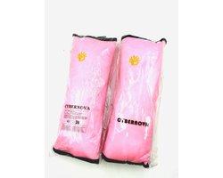 SnelShoppen - 2 Stuks Auto Zitplaats Schouder Pad Kussen Bedekking - Kinderen Baby Hoofdsteun Kussen voor Autozitje - Comfortabel Reis Kussen - Roze