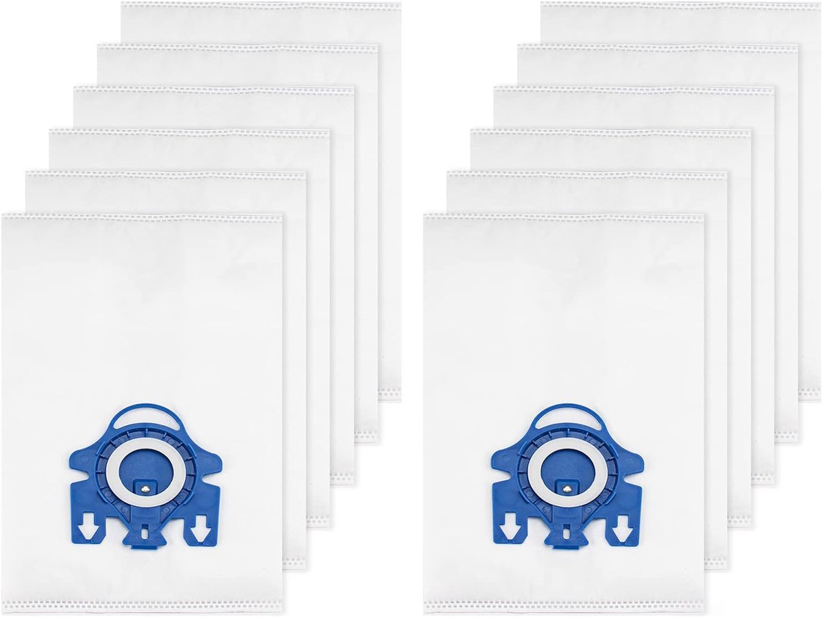 Stofzuigerzakken Geschikt Voor Miele GN - HyClean - Blauwe Flens - Geschikt Voor Miele Complete C2 C3 & Classic C1 - 5 Laags Microvezel - Voordeelverpakking - 10408410/9917730 10 stuks