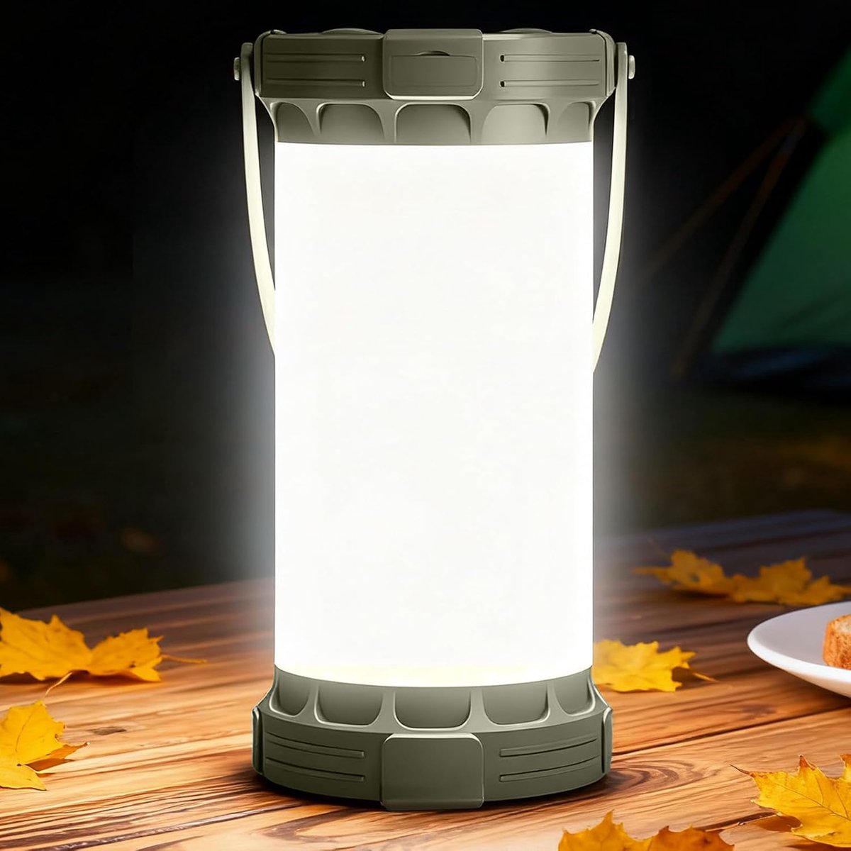 Campinglamp Oplaadbaar - 1500 Lumen - 5000 mAh - IP44 Waterbestendig - Powerbank - Dimbaar