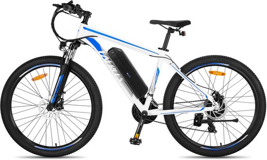 Fafrees 27,5 inch Elektrische Mountainbike - 250W Motor - Shimano 21 versnellingen - Mechanische Schijfremmen - Elektrische Fiets– Roestbestendige aluminiumlegering - 15AH –IPX4 Stadsfiets –Trekkingfiets –Blauw van FAFREES — afbeelding 2