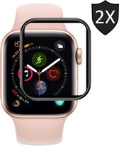 Screenprotector geschikt voor Apple Watch 38mm Series 1/2/3 - PET Folie Full Screen Cover - 2 Stuks