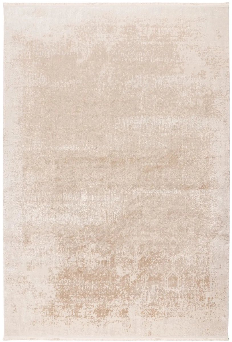 Vintage Vloerkleed | Tapijt | Venezia | Verweerd | Beige | 120x170 cm