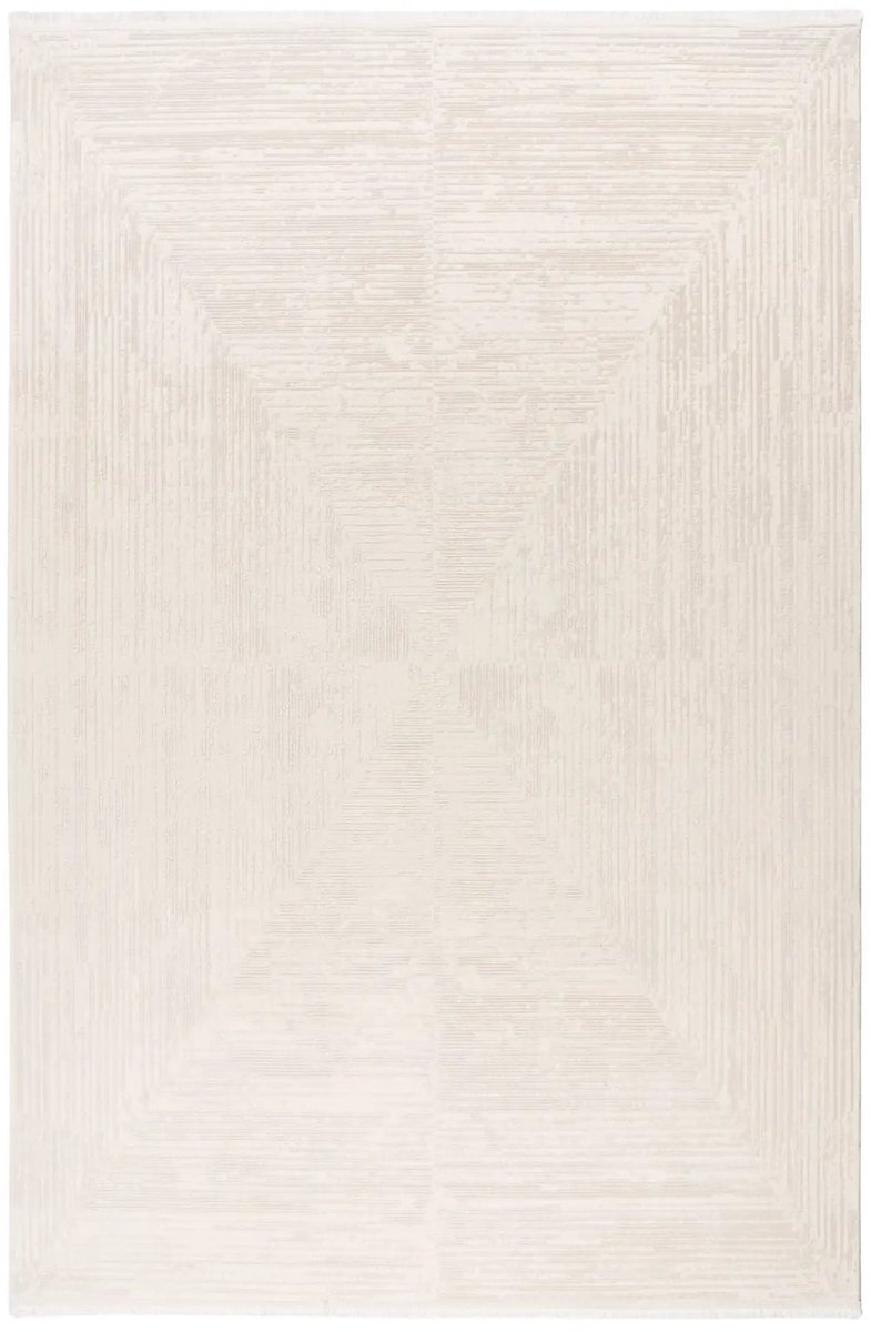 Dutch XXL Scandinavisch Vloerkleed | Tapijt | Verona | Lijnen | Crème | 120x170 cm