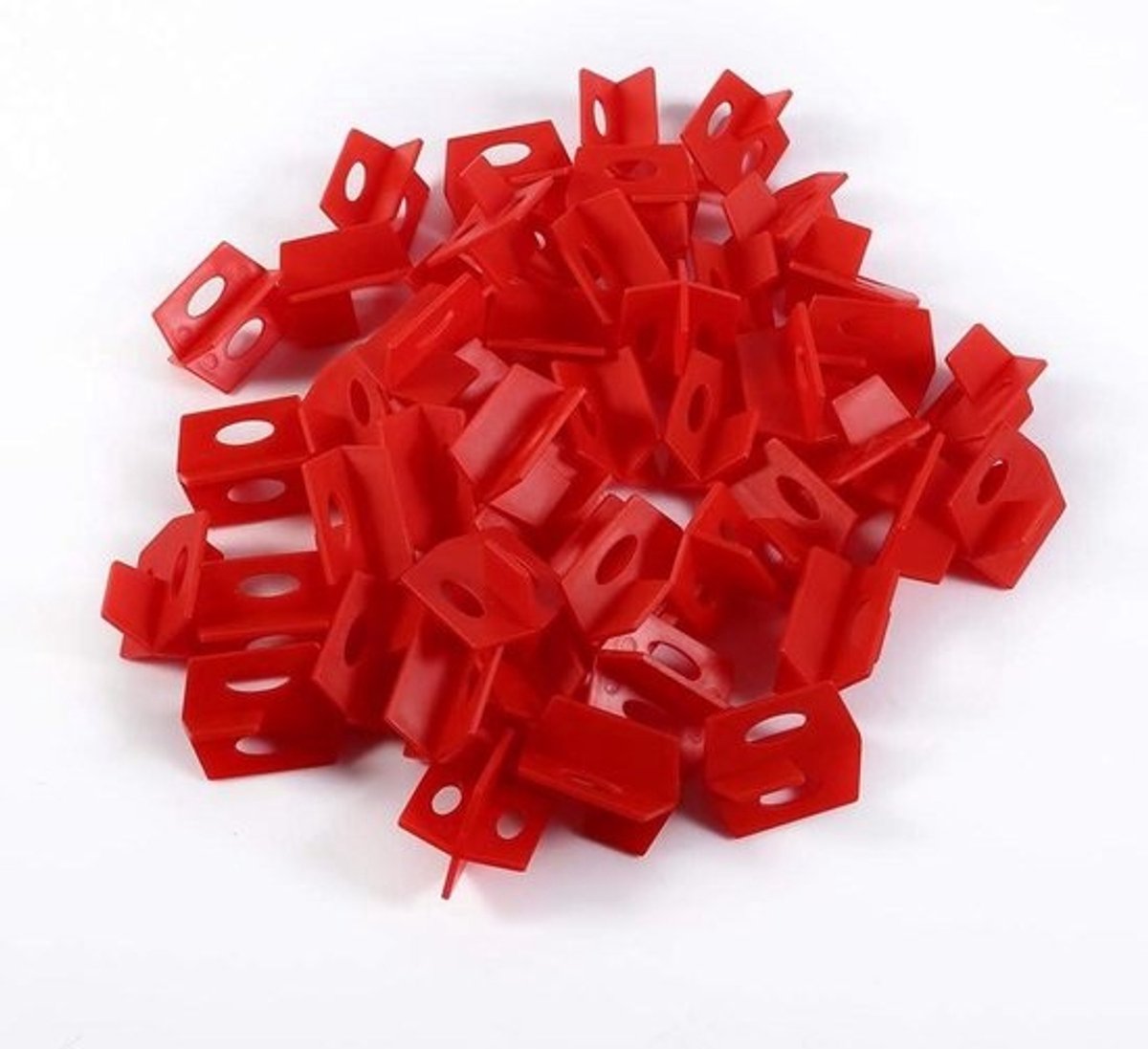 Tegel Leveling Systeem - Tegelafstandhouders Egalisatie - Vloeren Egaliseren - 3-in-1 Ontwerp - 1/16 Inch - Rood