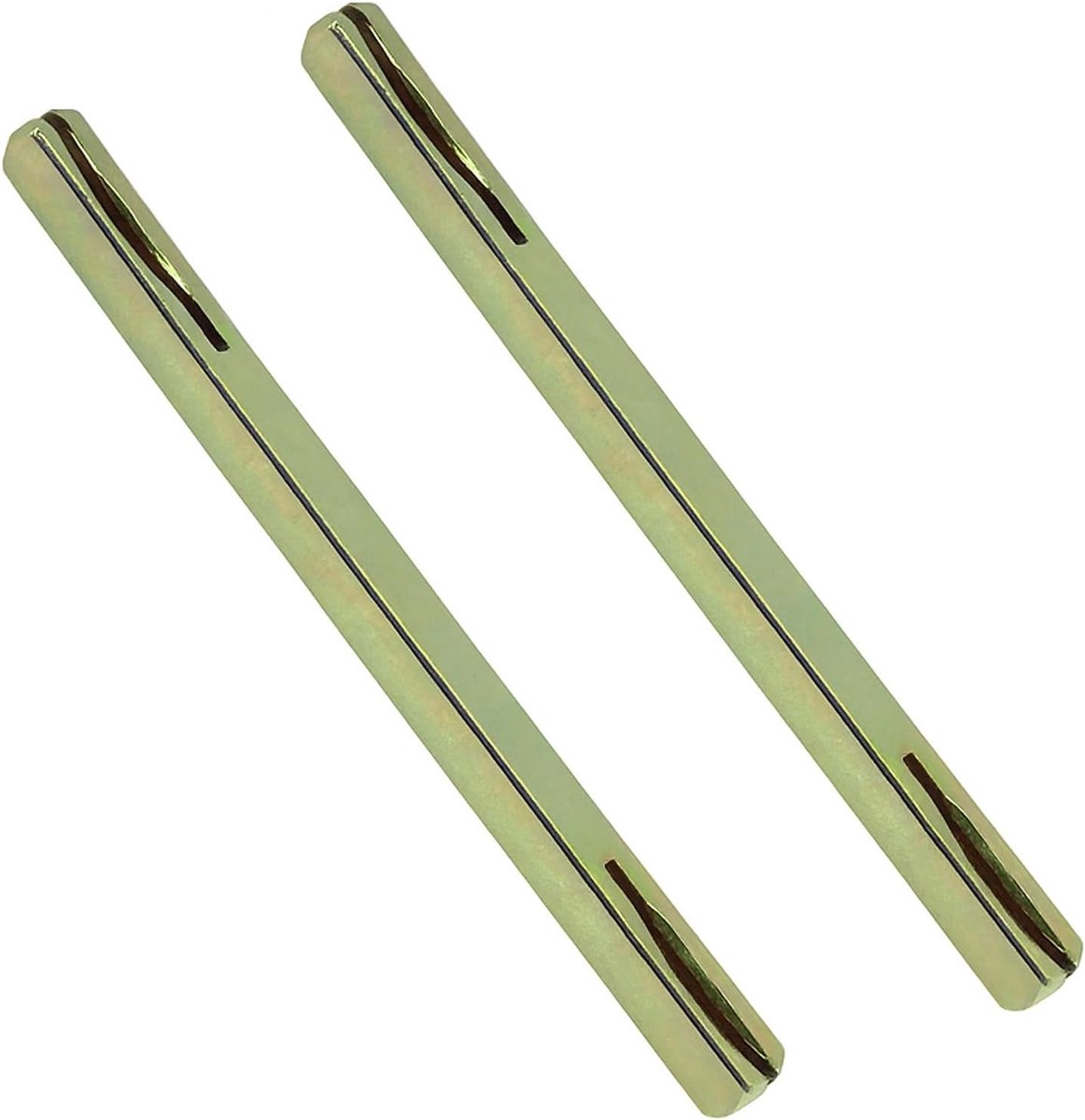 Set van 2 Stuks 130mm Deurhandgreep Spindelstang met 8mm Vierkante Pin van Gegalvaniseerd Staal, Vervangende Metalen Pin voor Deurhardware, Duurzame Vierkante Push Pin voor Deurknoppen en Handgrepen
