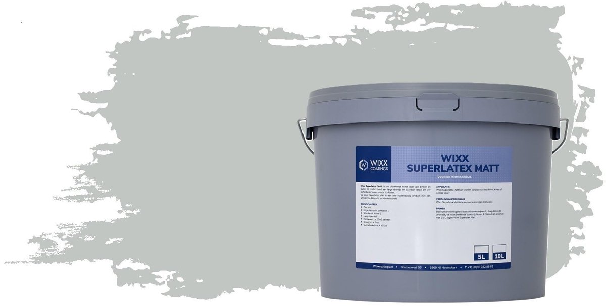 Superlatex Matte Wandverf - 7035 Lichtgrijs 10L