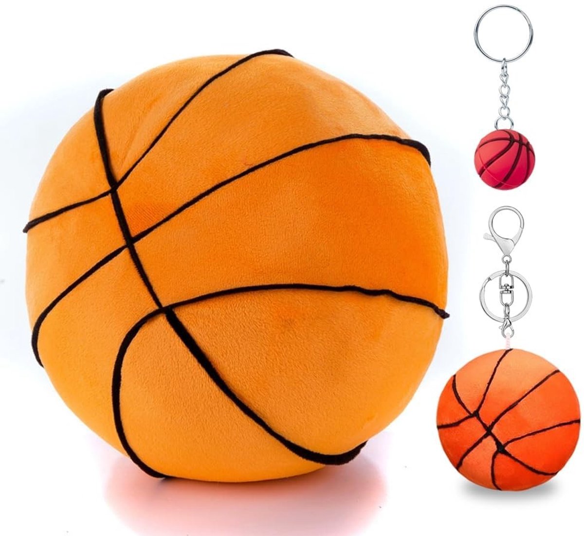 Pluche Basketbal met Sleutelhanger - Zacht en Schattig
