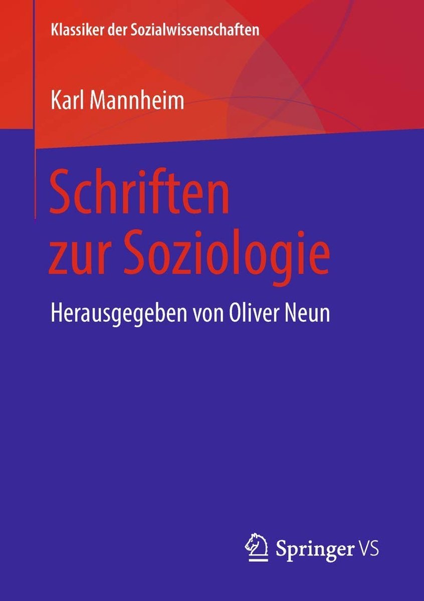 Schriften over sociologie - Uitgegeven door Oliver Neun