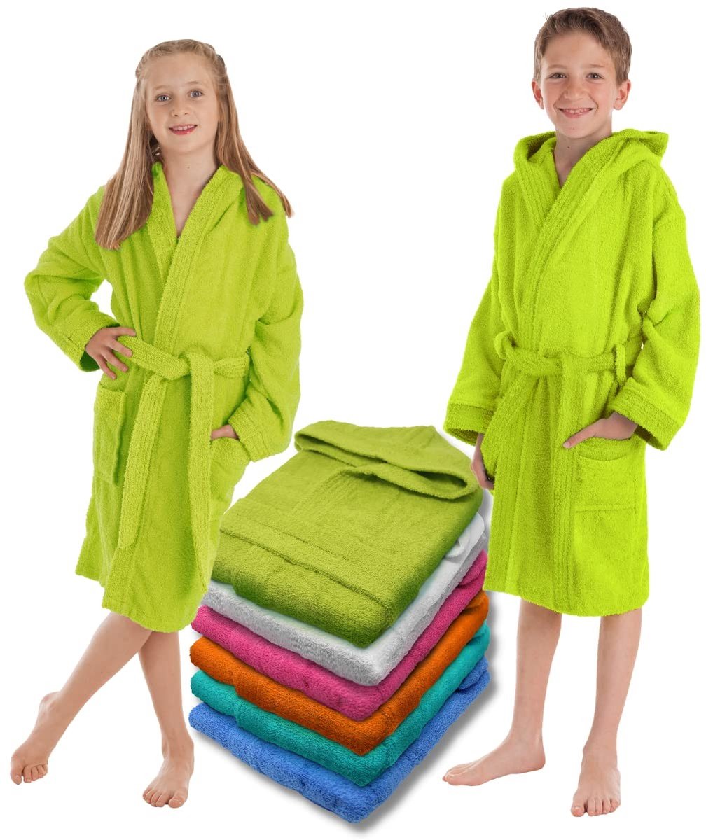 Kinder Badjas Unisex - 100% Katoen met Capuchon