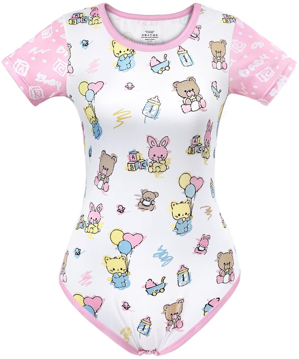 Kawaii Romper Pyjama voor Volwassenen - Roze
