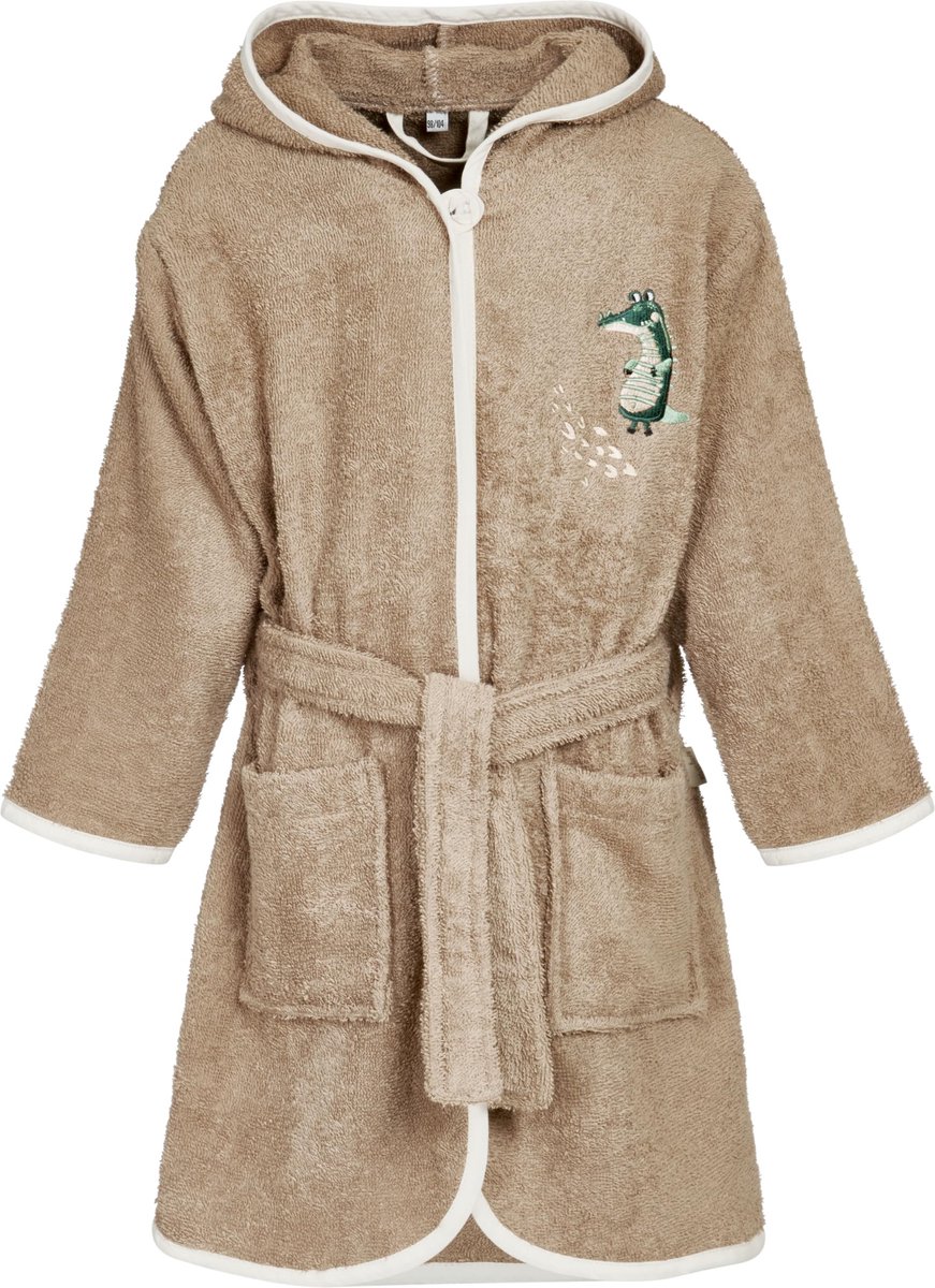 Badjas voor Kinderen - Fluffy Soft met Kap en Ceintuur - Dierenprint