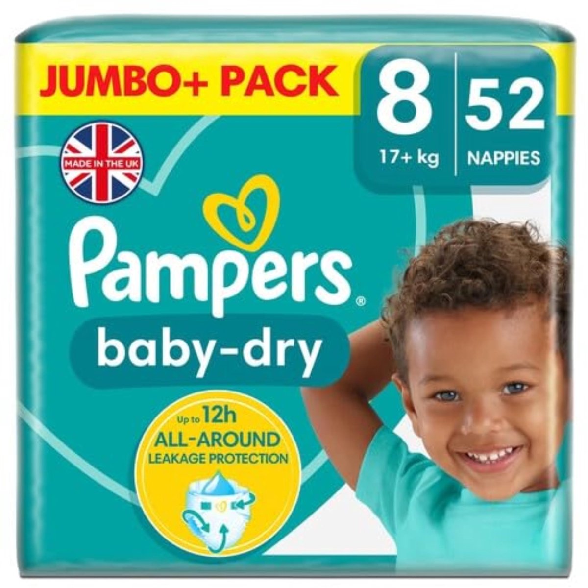 Pampers Baby-Dry Luiers - Jumbo Pack 52 Stuks