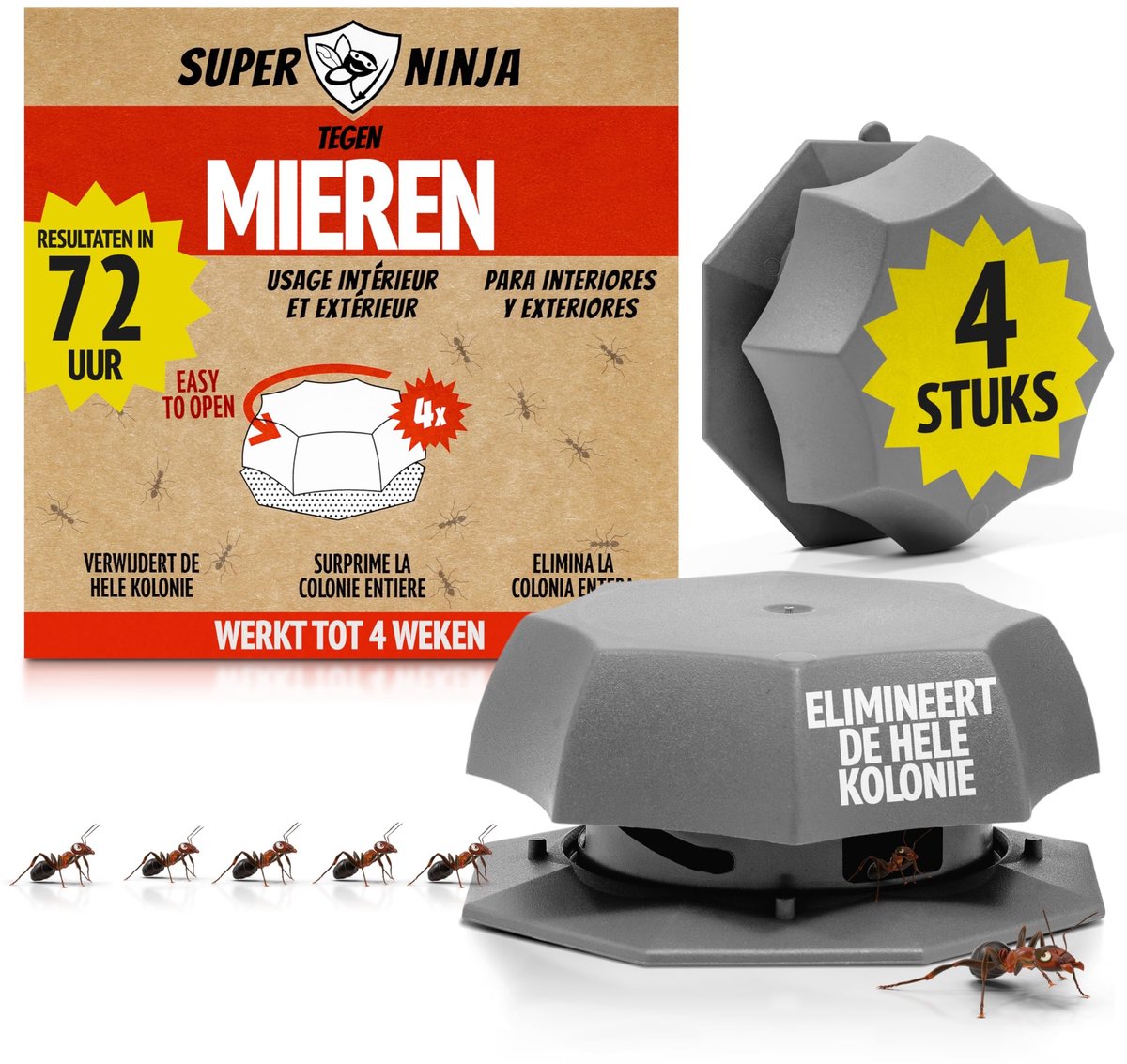 Antenkaarten voor binnen en buiten - 4 stuks